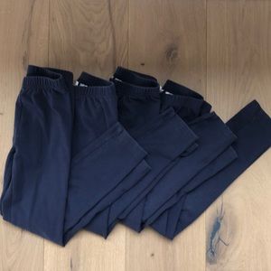 Bundle of 4 Hanna Andersson Navy Leggings Size 120